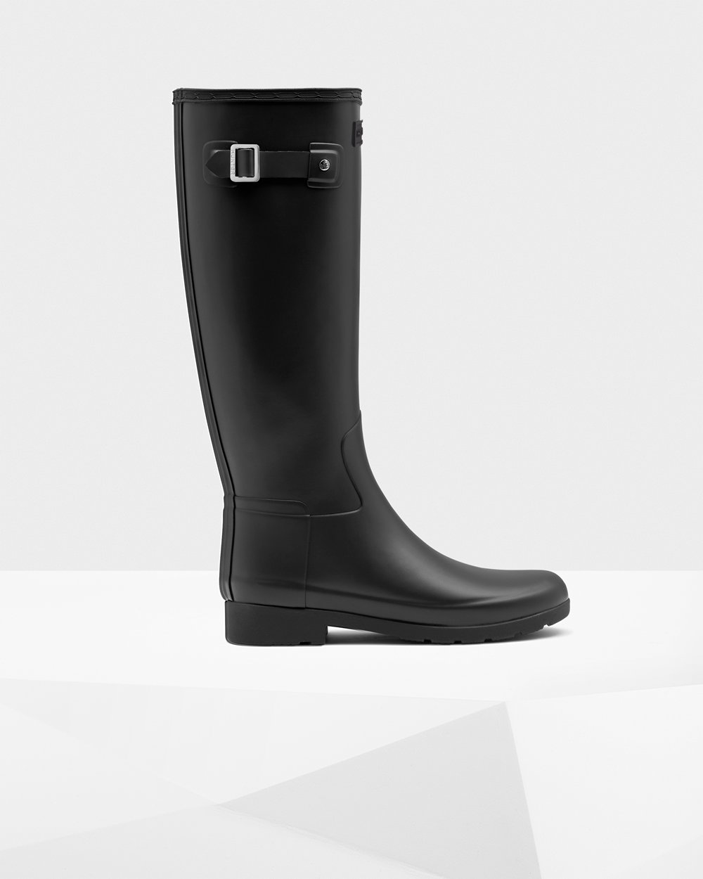 Botas de Lluvia Altas Hunter Mujer - Refined Slim Fit - Negros - IDXABYW-31